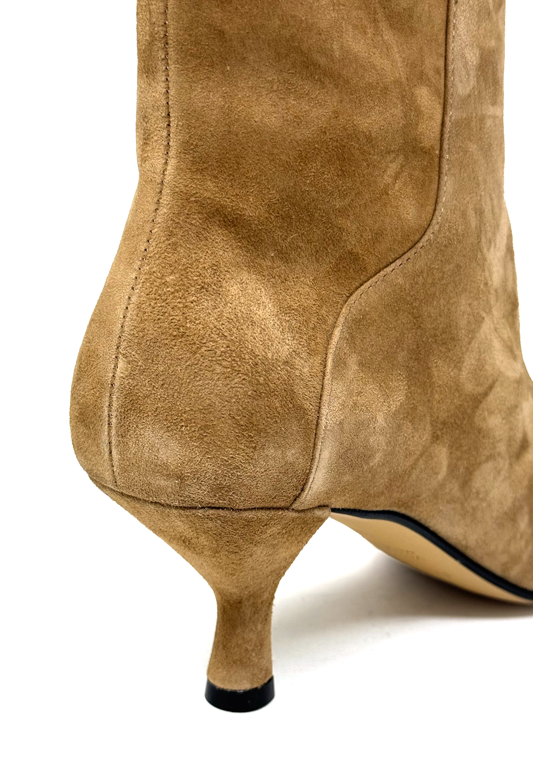 6224 Henriette Heel Stiefelette | Toffee Camoscio