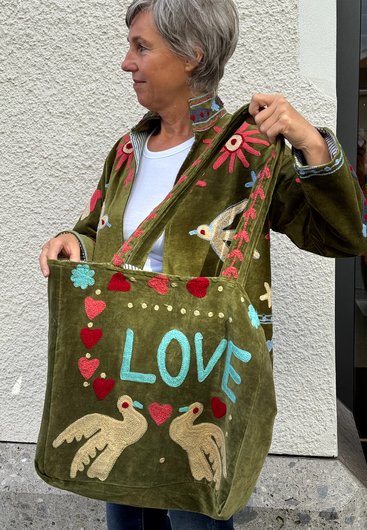 6510 Embroidery Tasche | Army