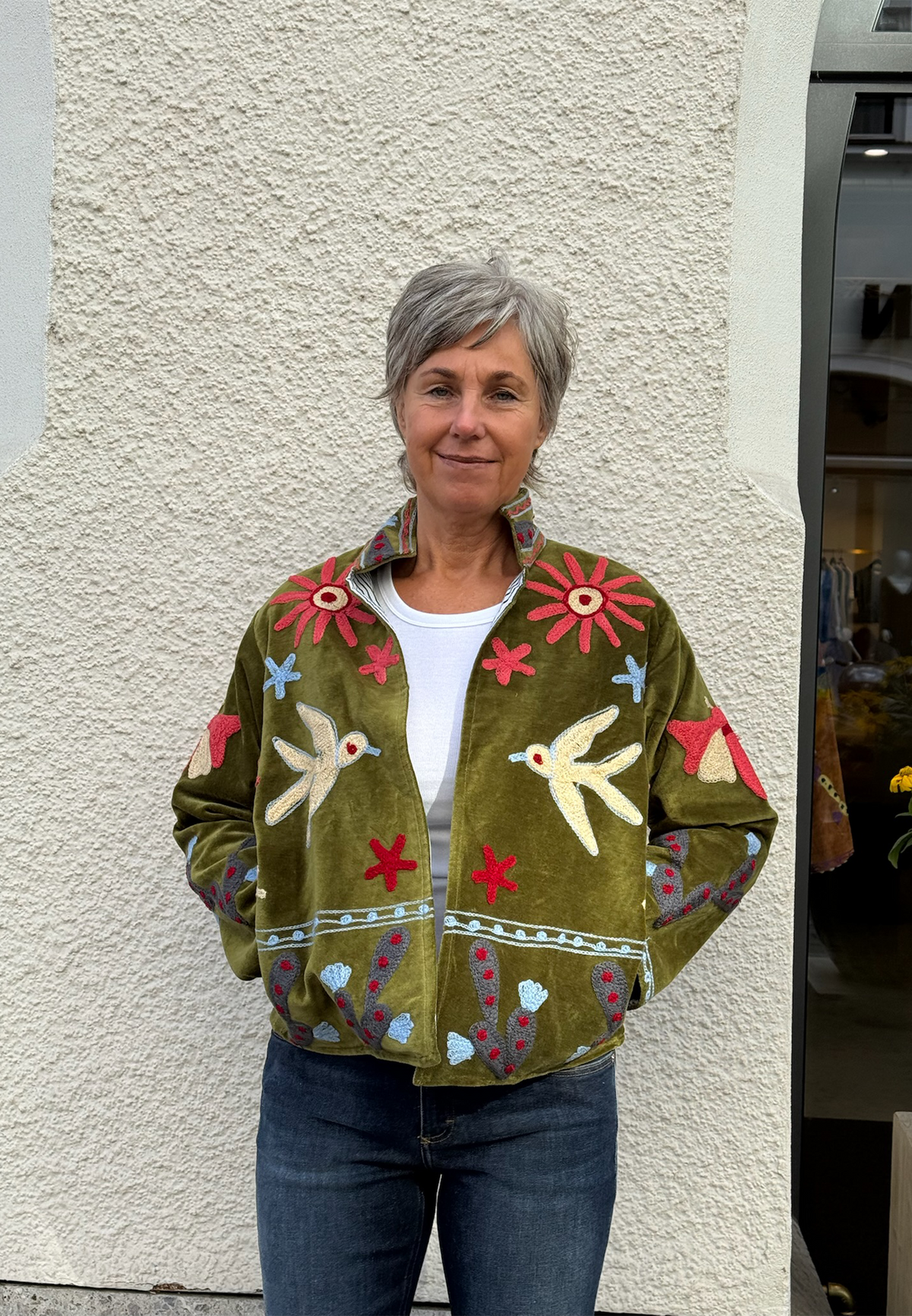 9498 Embroidery Jacke | Army