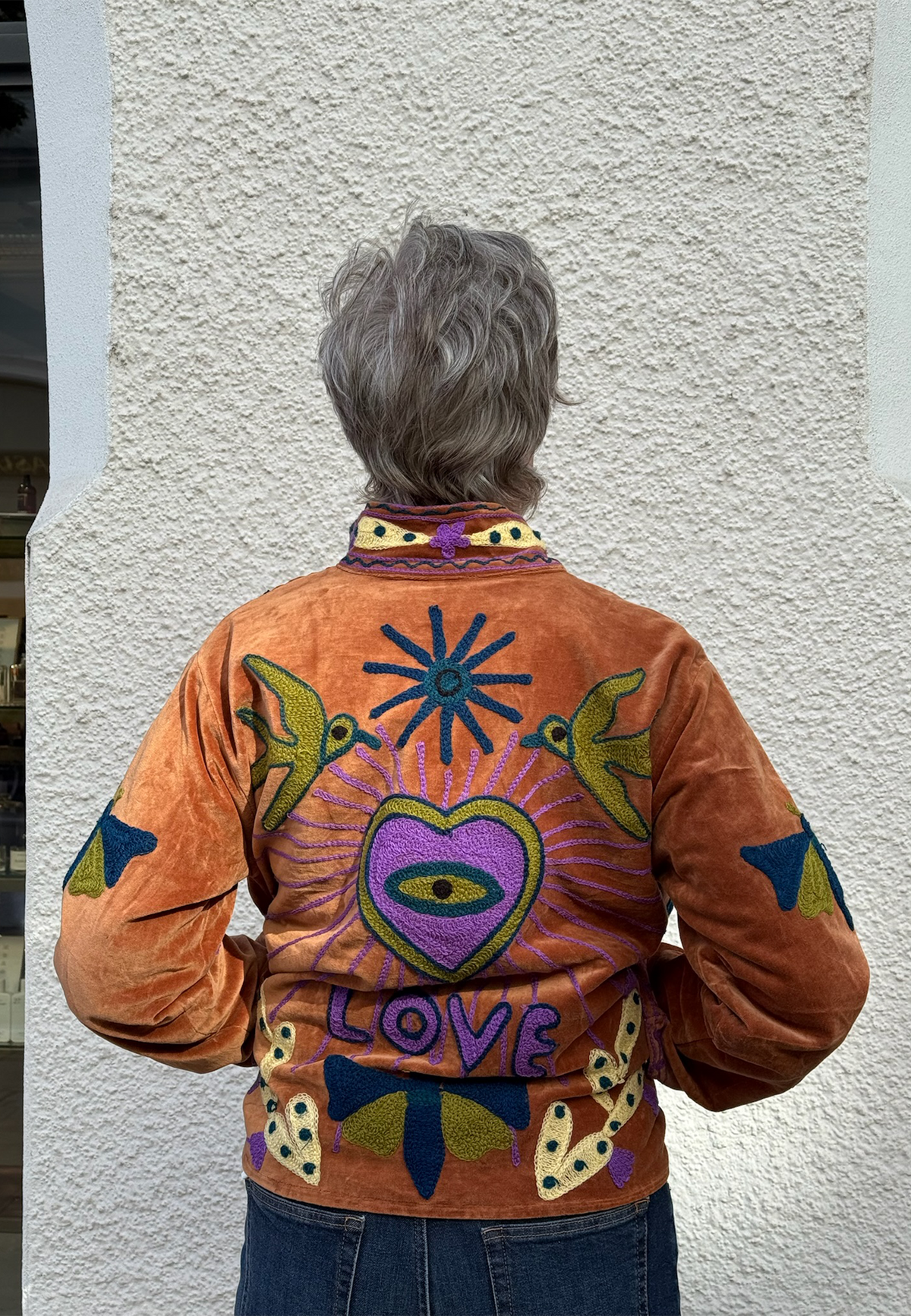 9498 Embroidery Jacke | Camel