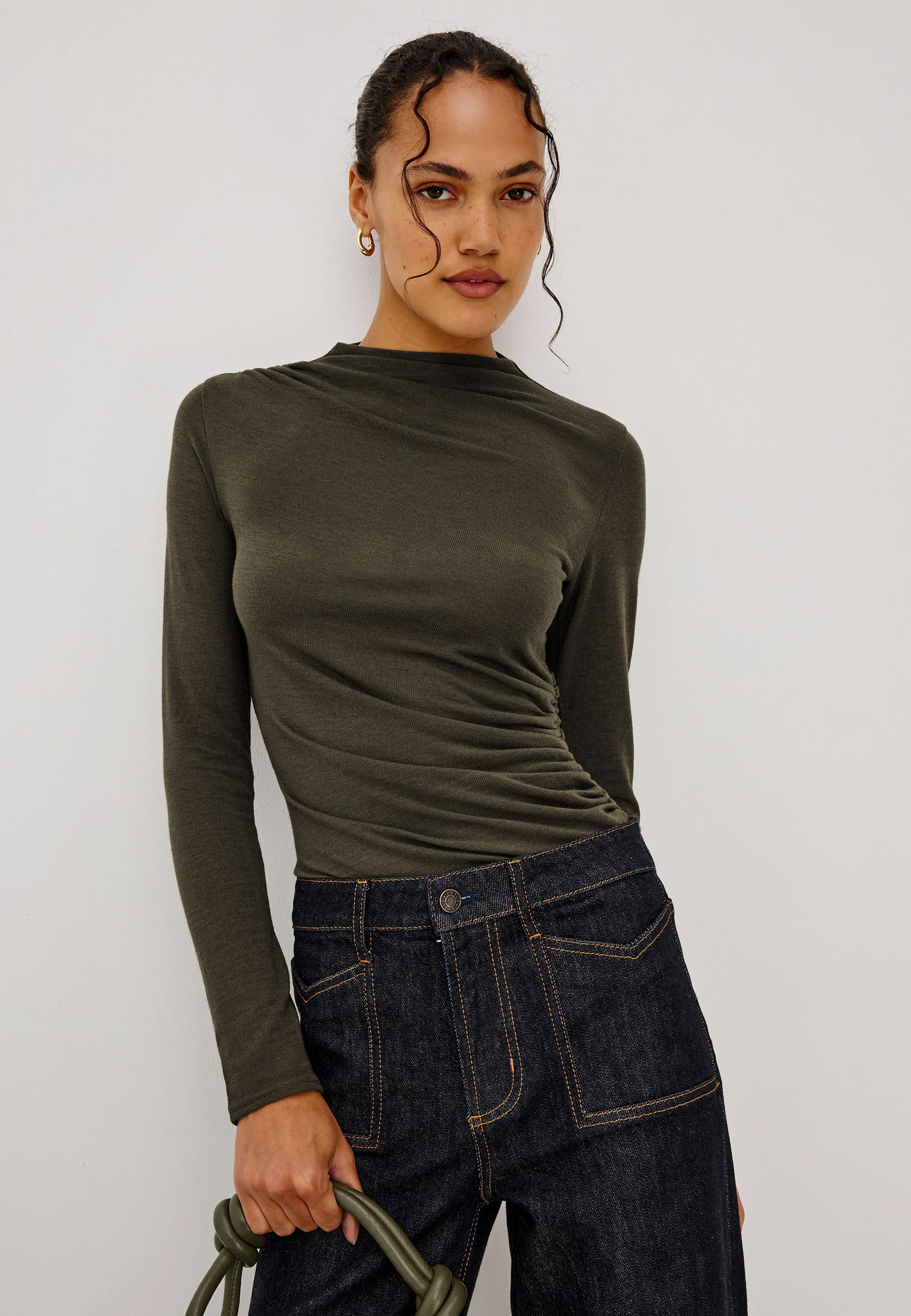 Joelle Longsleeve | Heather Olive