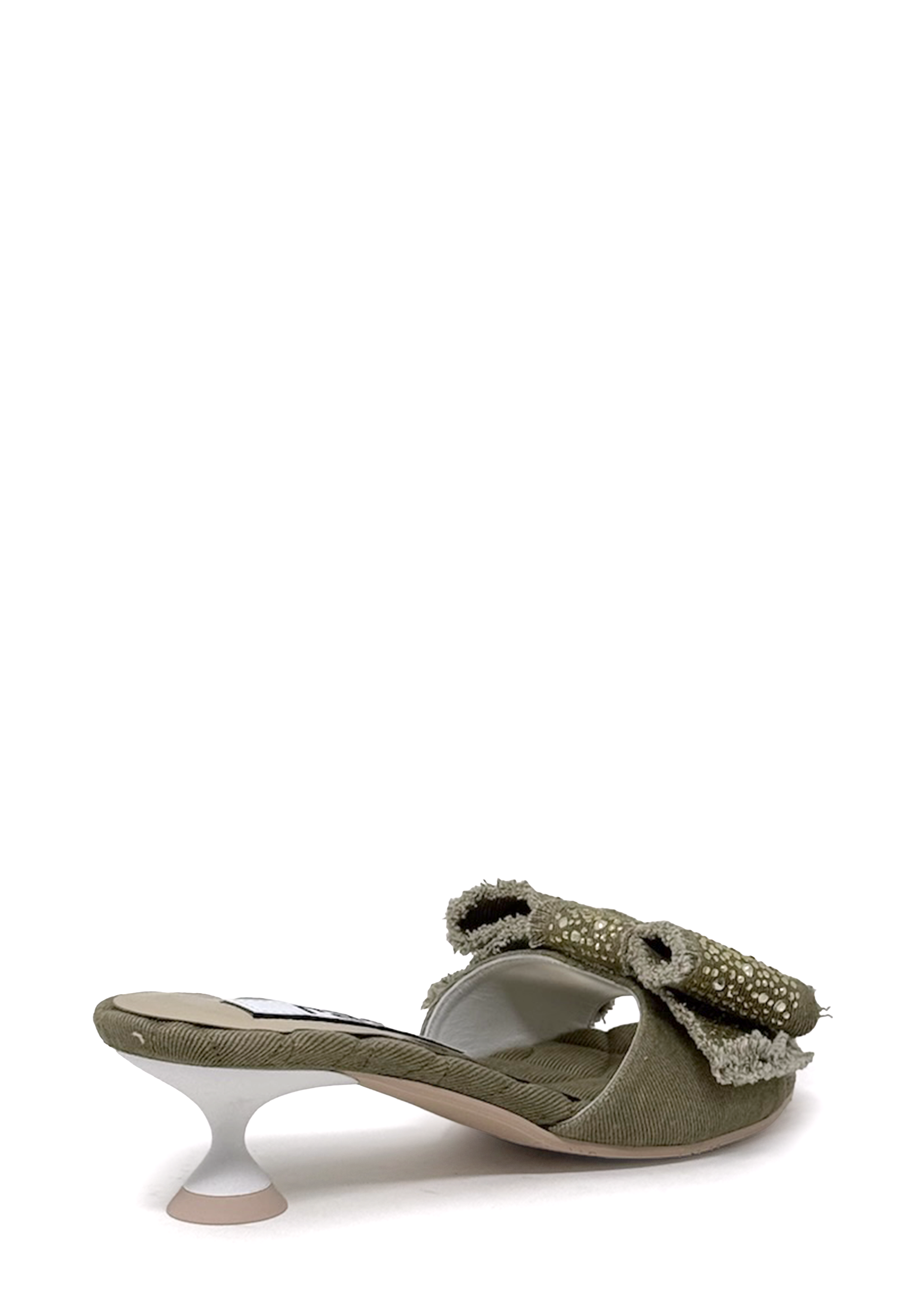 8449 Heel mule | Khaki