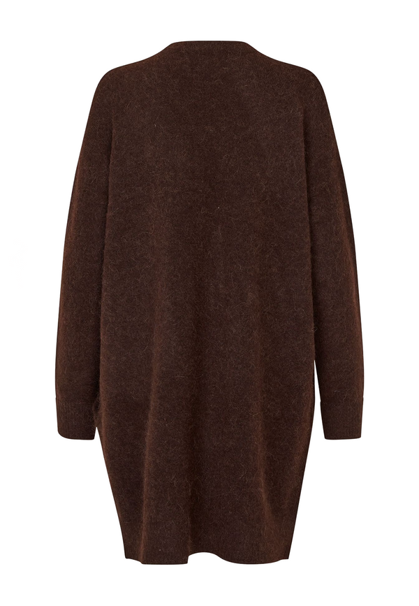Nor Alpaka Cardigan | Black Coffee