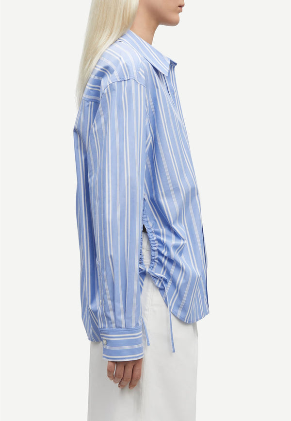 Sacatan Bluse | Blue Stripes