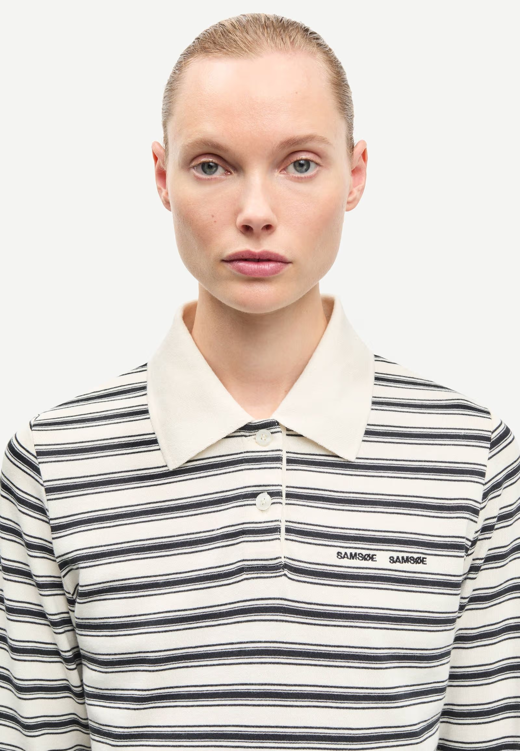 Sadonell Poloshirt | Egret Stripes