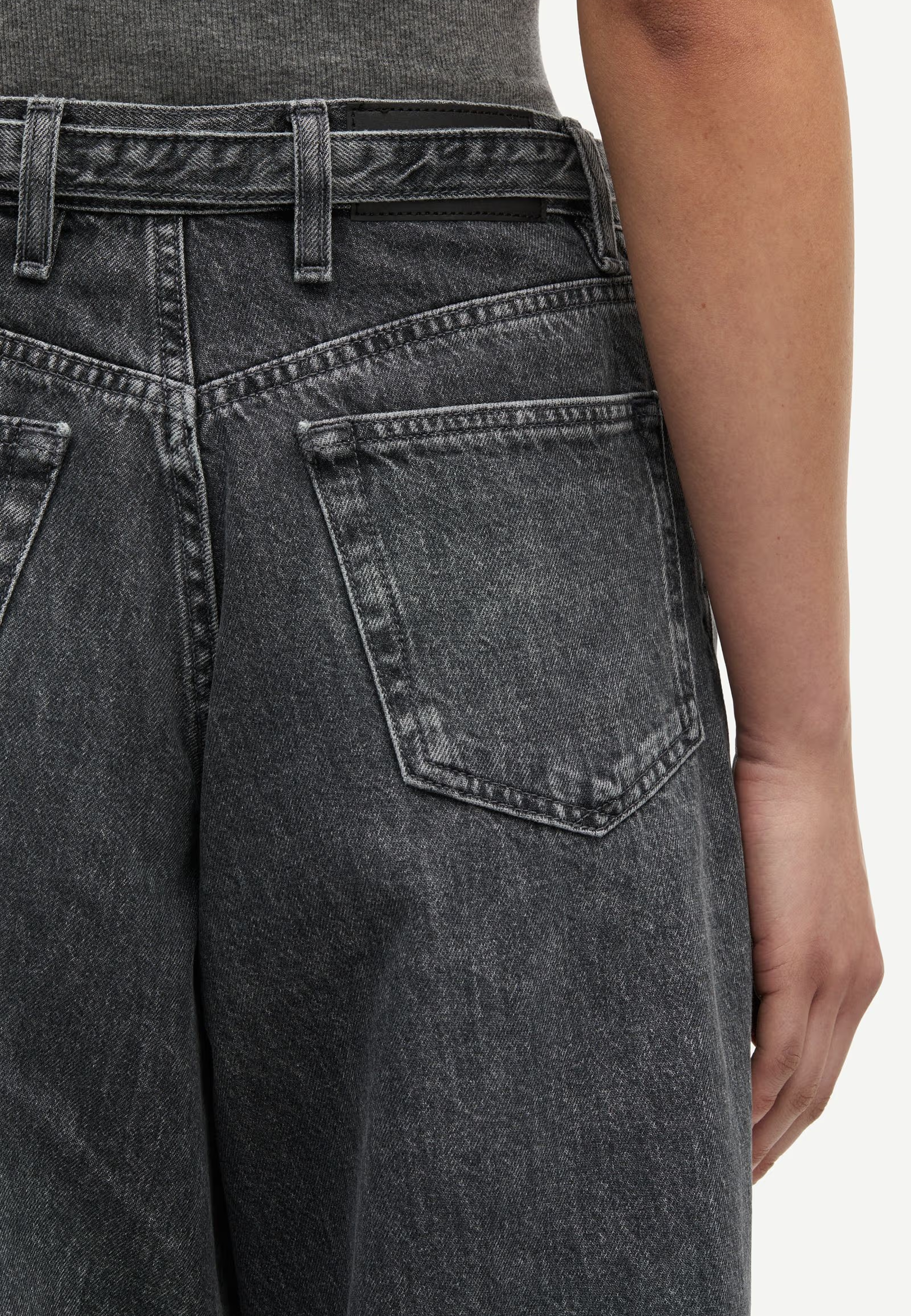 Saharper Culotte Jeans | Grey Cloud