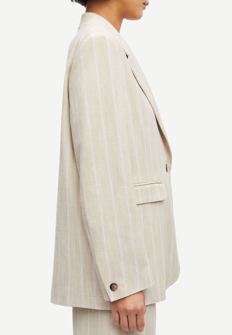 Sahaven Blazer | White Pepper