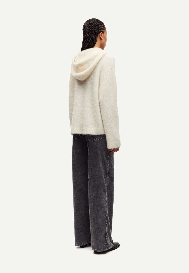 Sajeanne Alpaka Hoodie | Clear Cream
