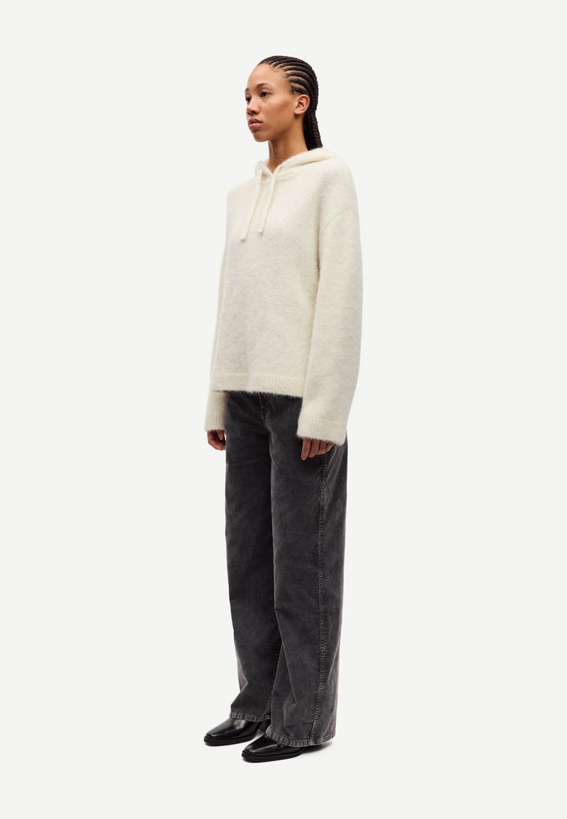 Sajeanne Alpaka Hoodie | Clear Cream