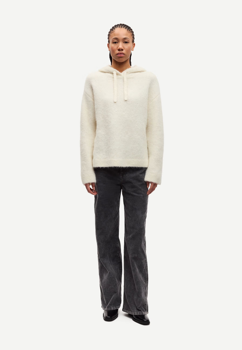 Sajeanne Alpaka Hoodie | Clear Cream