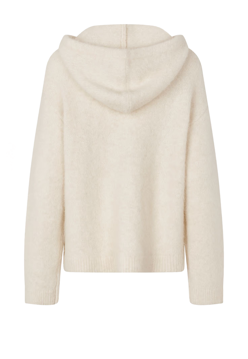Sajeanne Alpaka Hoodie | Clear Cream