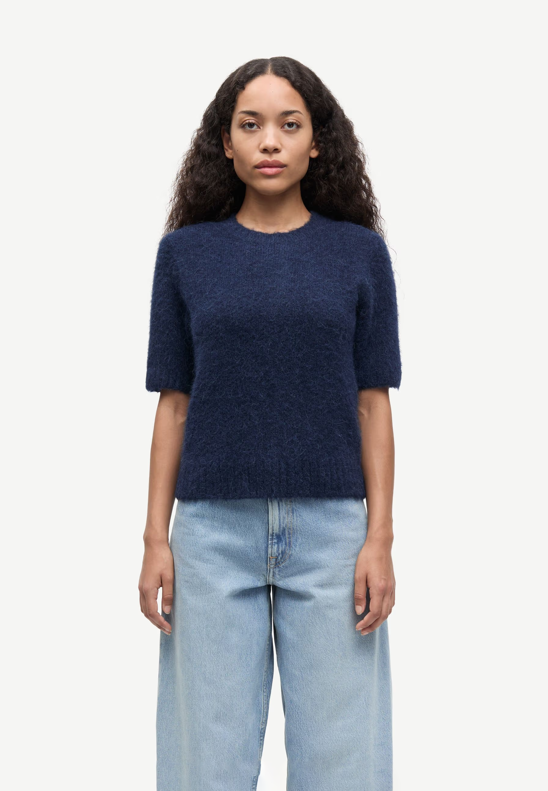 Sajeanne Alpaka Kurzarm Pullover | Salute