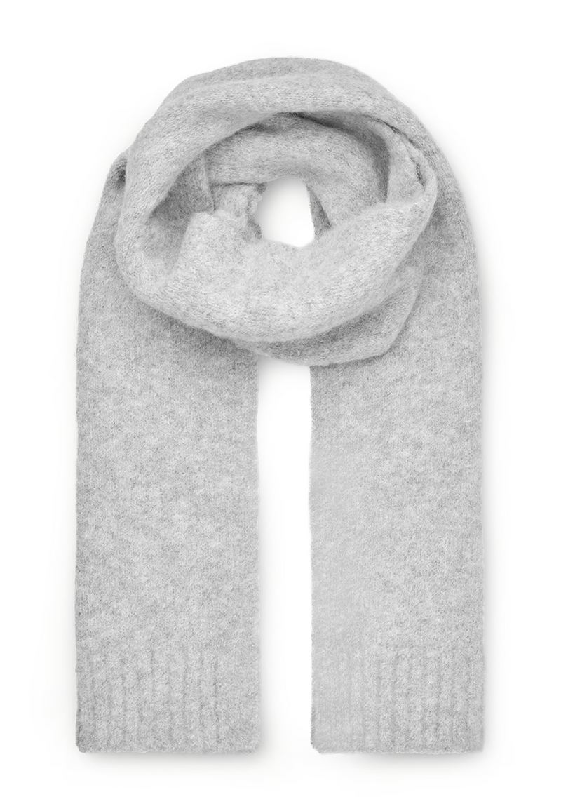 Sajeanne Alpaka Schal | Light Grey Melange