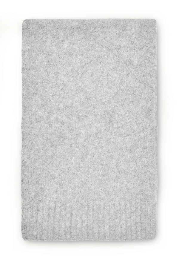 Sajeanne Alpaka Schal | Light Grey Melange