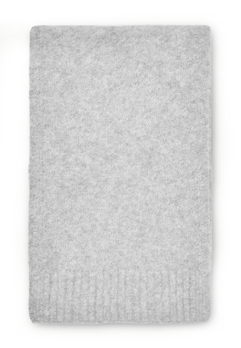 Sajeanne Alpaka Schal | Light Grey Melange
