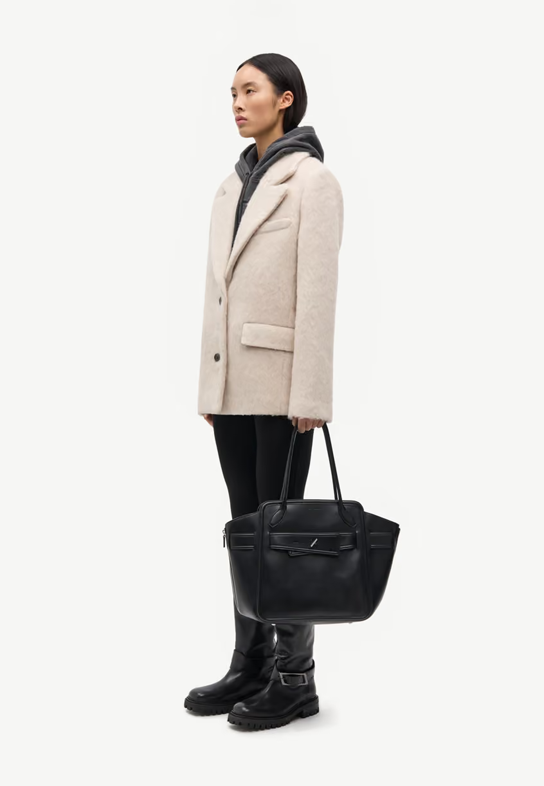Sajills Woll/Alpaka Jacke | Blush