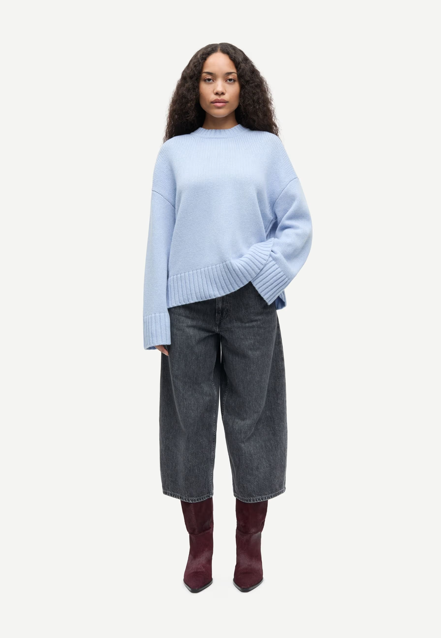 Sakeiku Oversized Pullover | Cashmere Blue