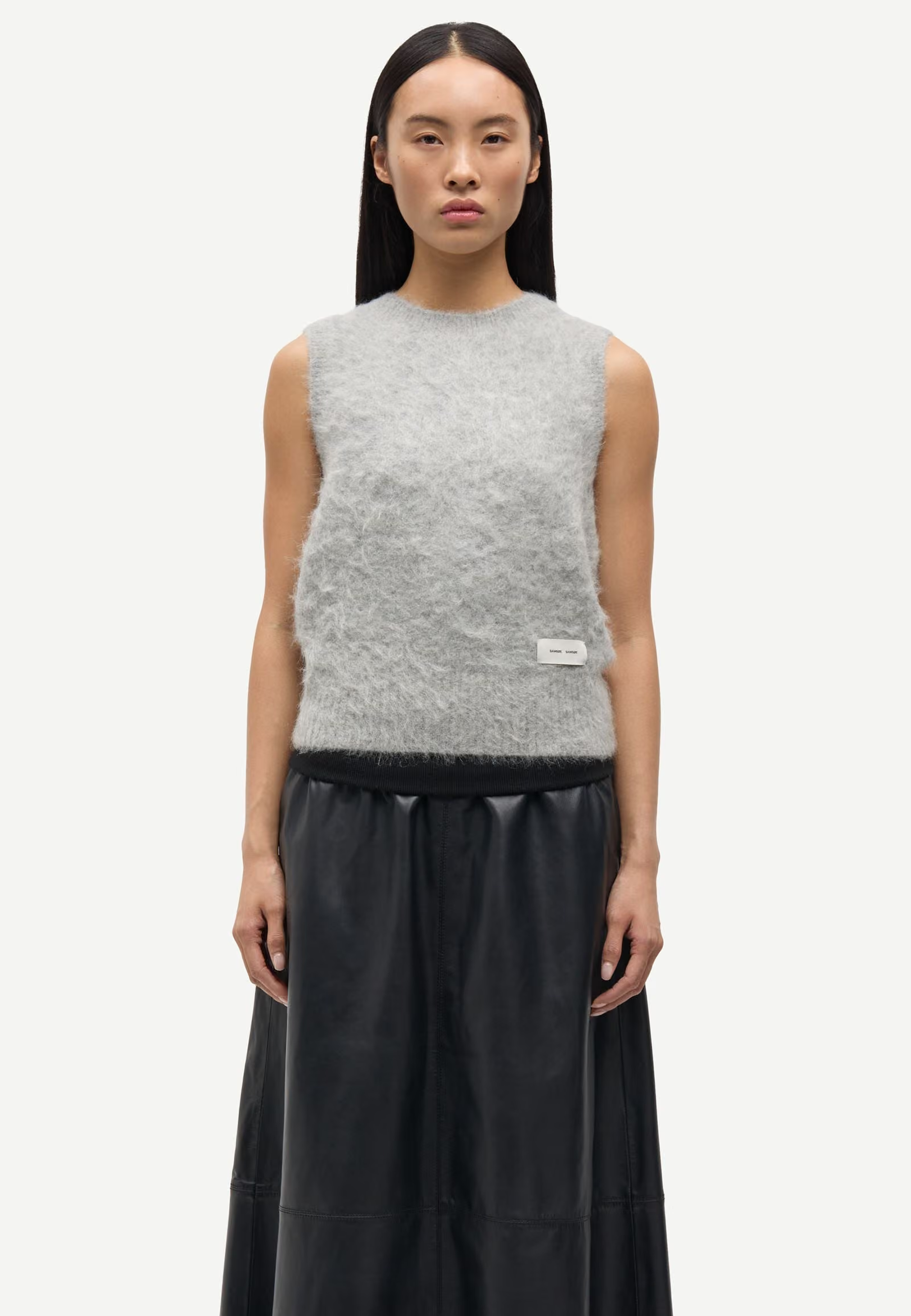 Saliss Alpaka Top | Grey Melange