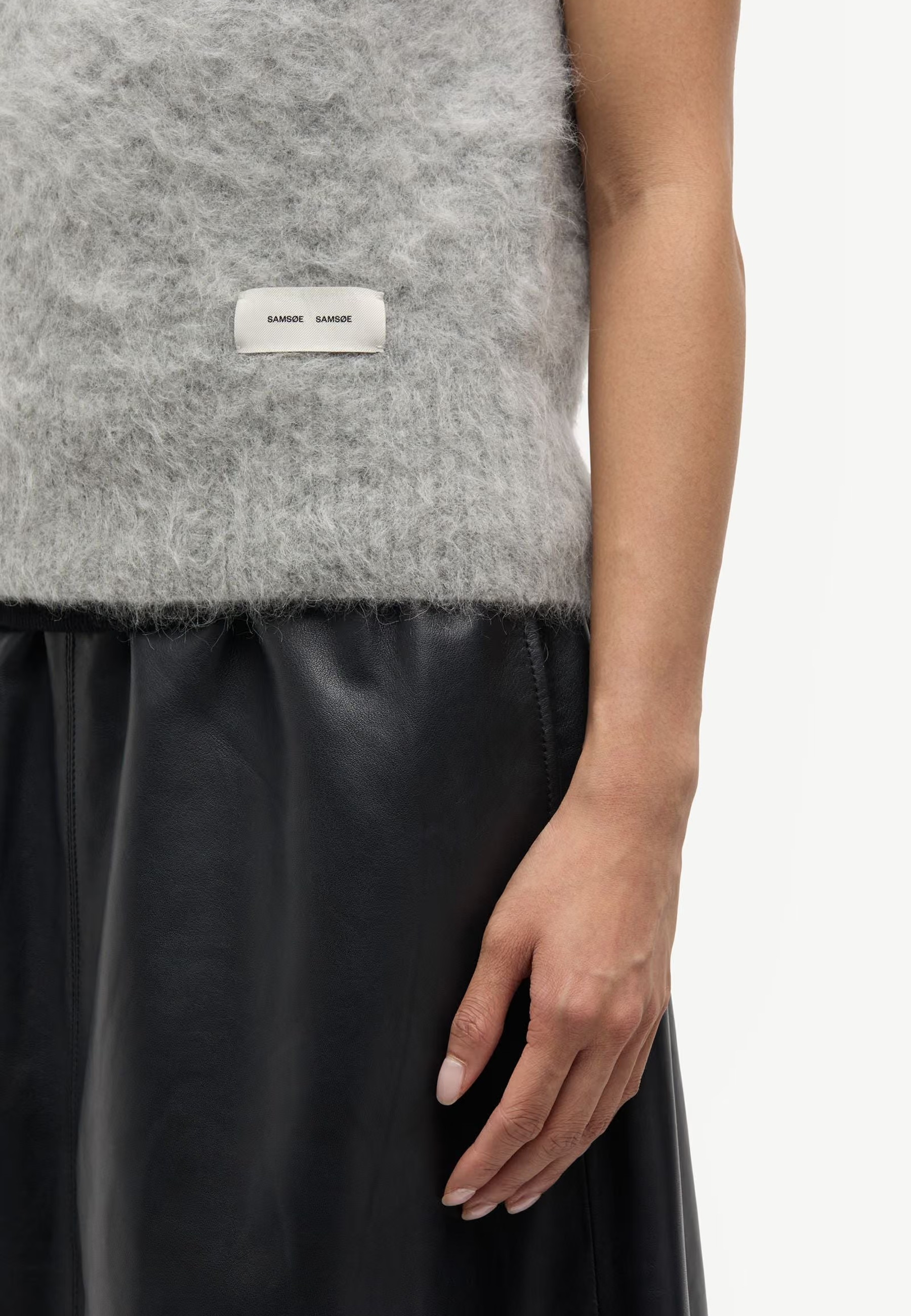 Saliss Alpaka Top | Grey Melange