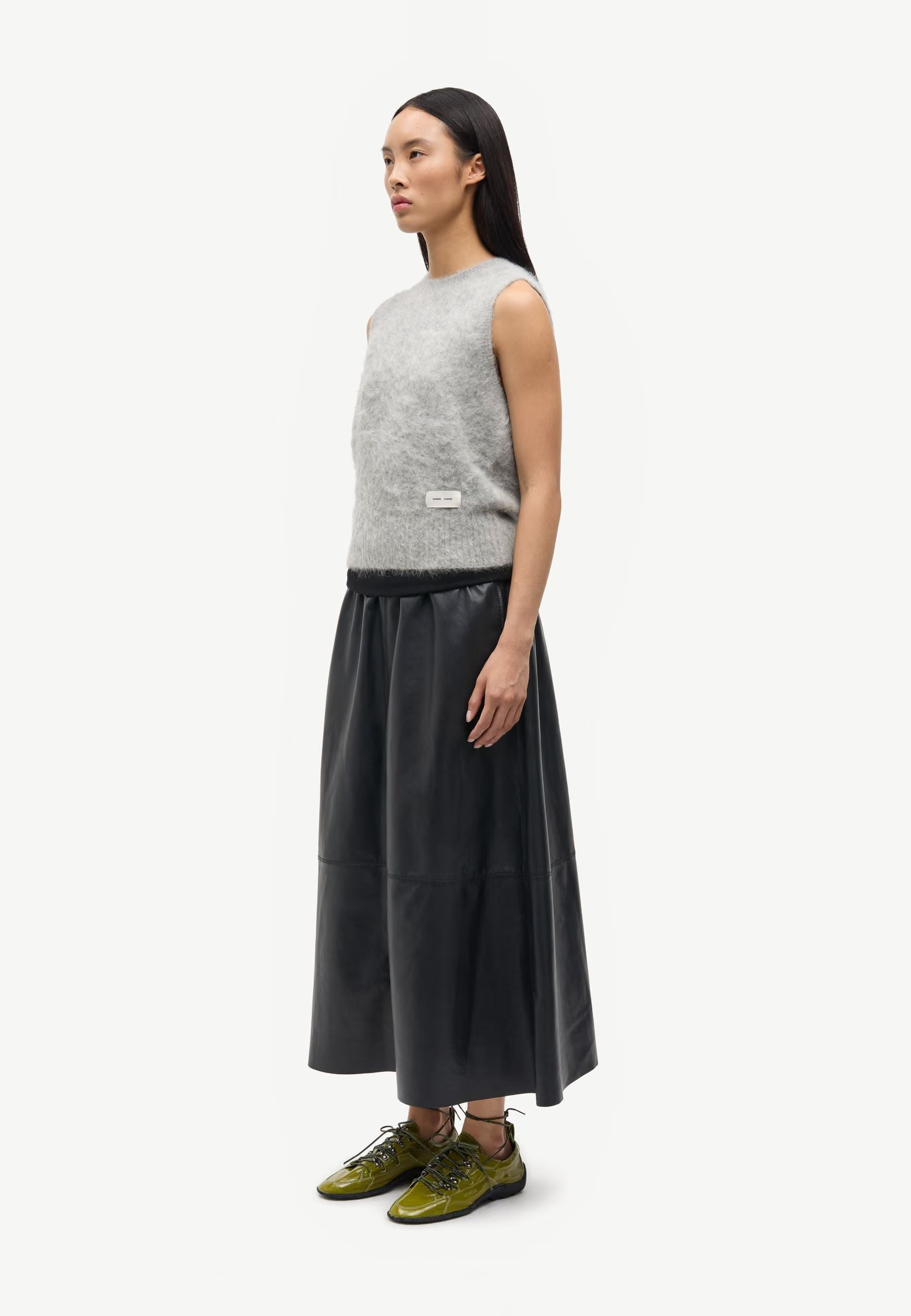 Saliss Alpaka Top | Grey Melange