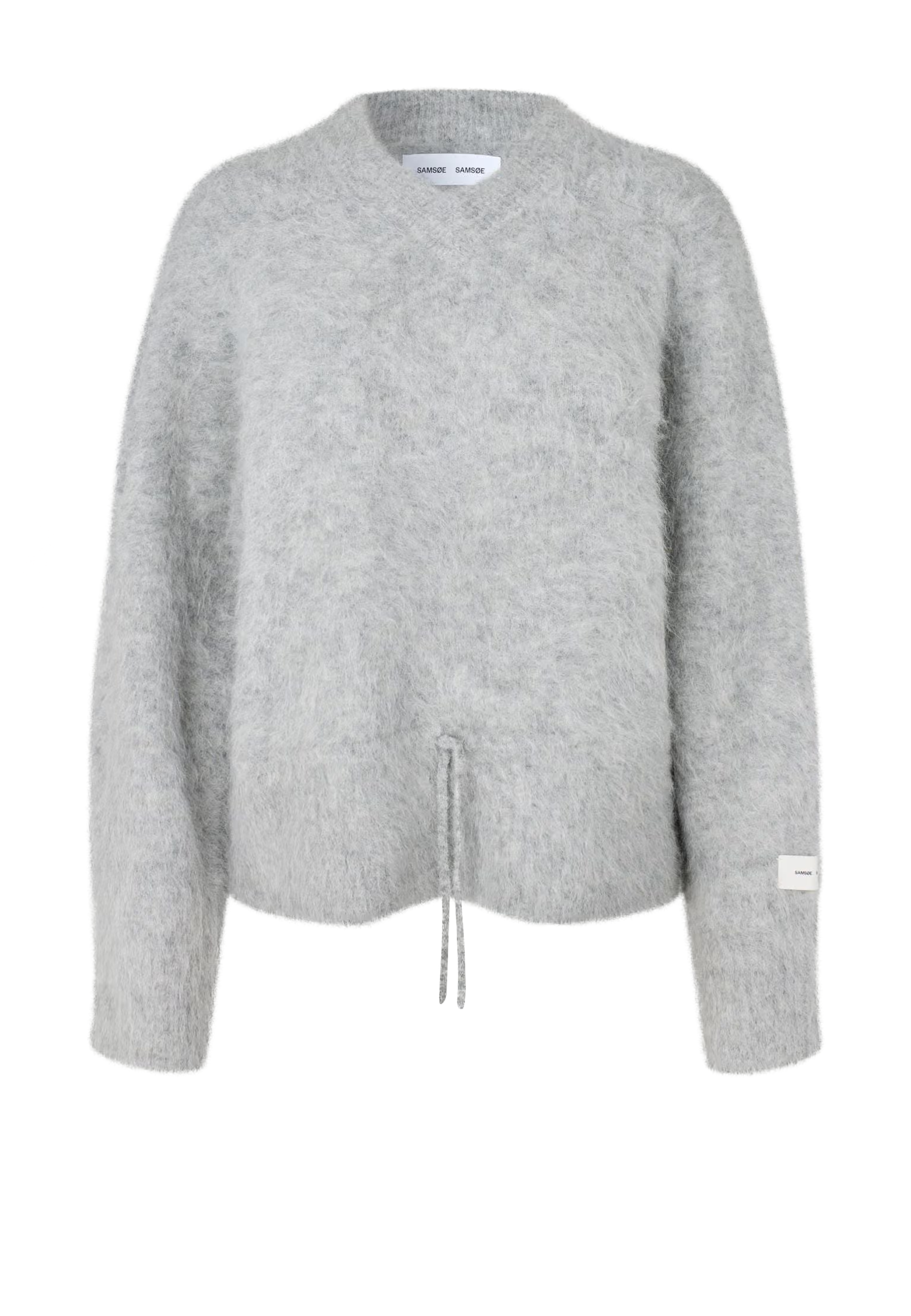 Salo V-Neck Alpaka Pullover | Grey Melange