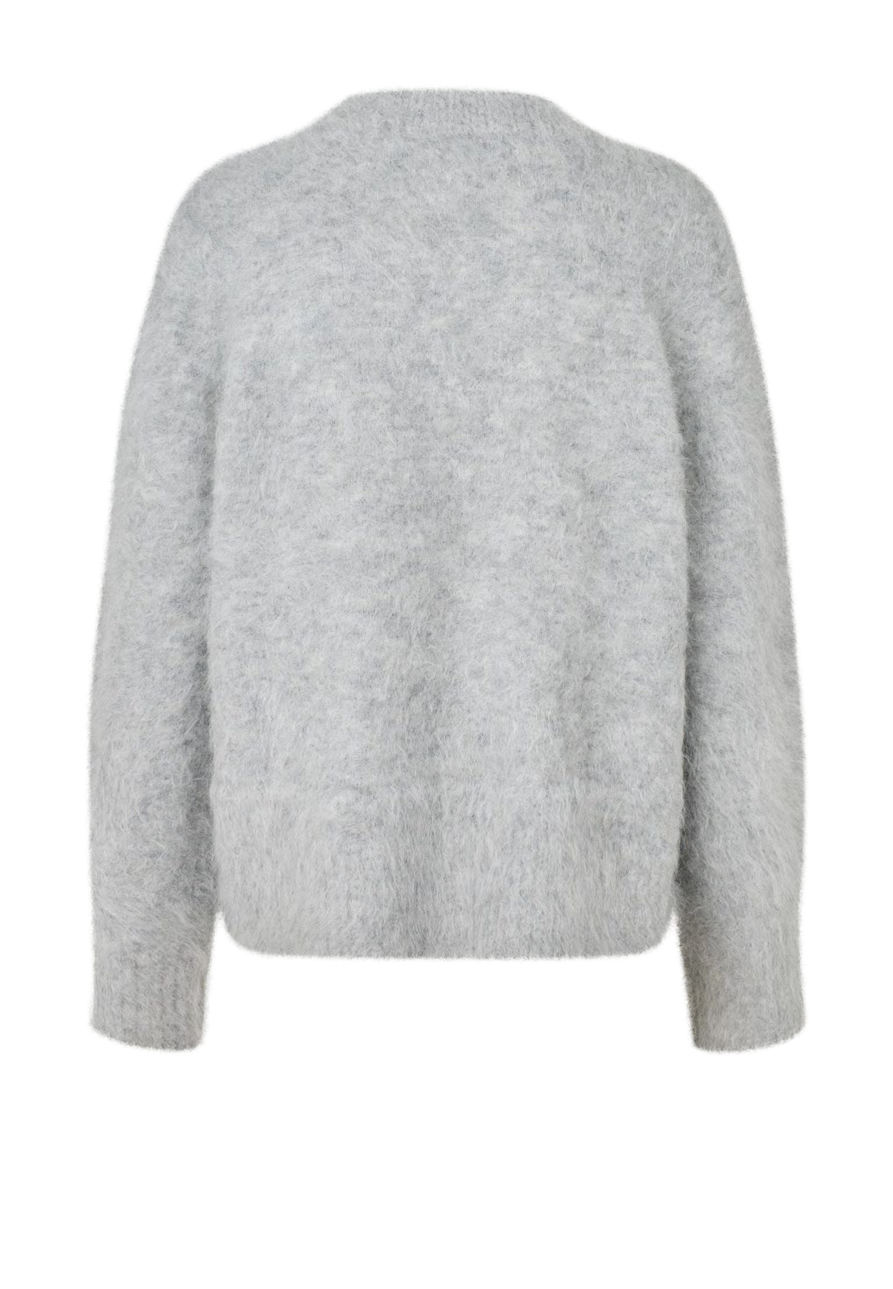 Salo V-Neck Alpaka Pullover | Grey Melange