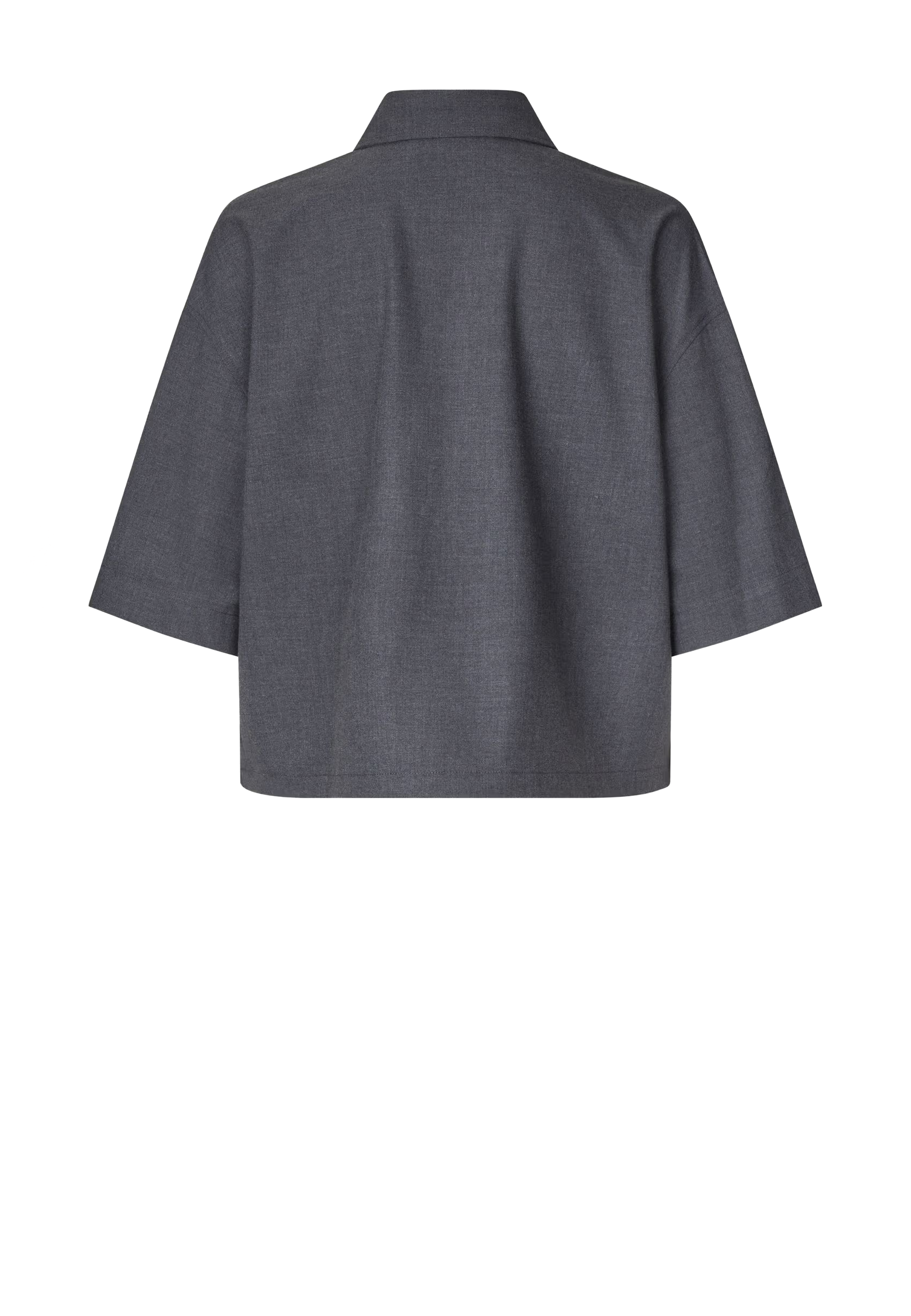 Salulu Kurzarm Bluse | Ombre Blue