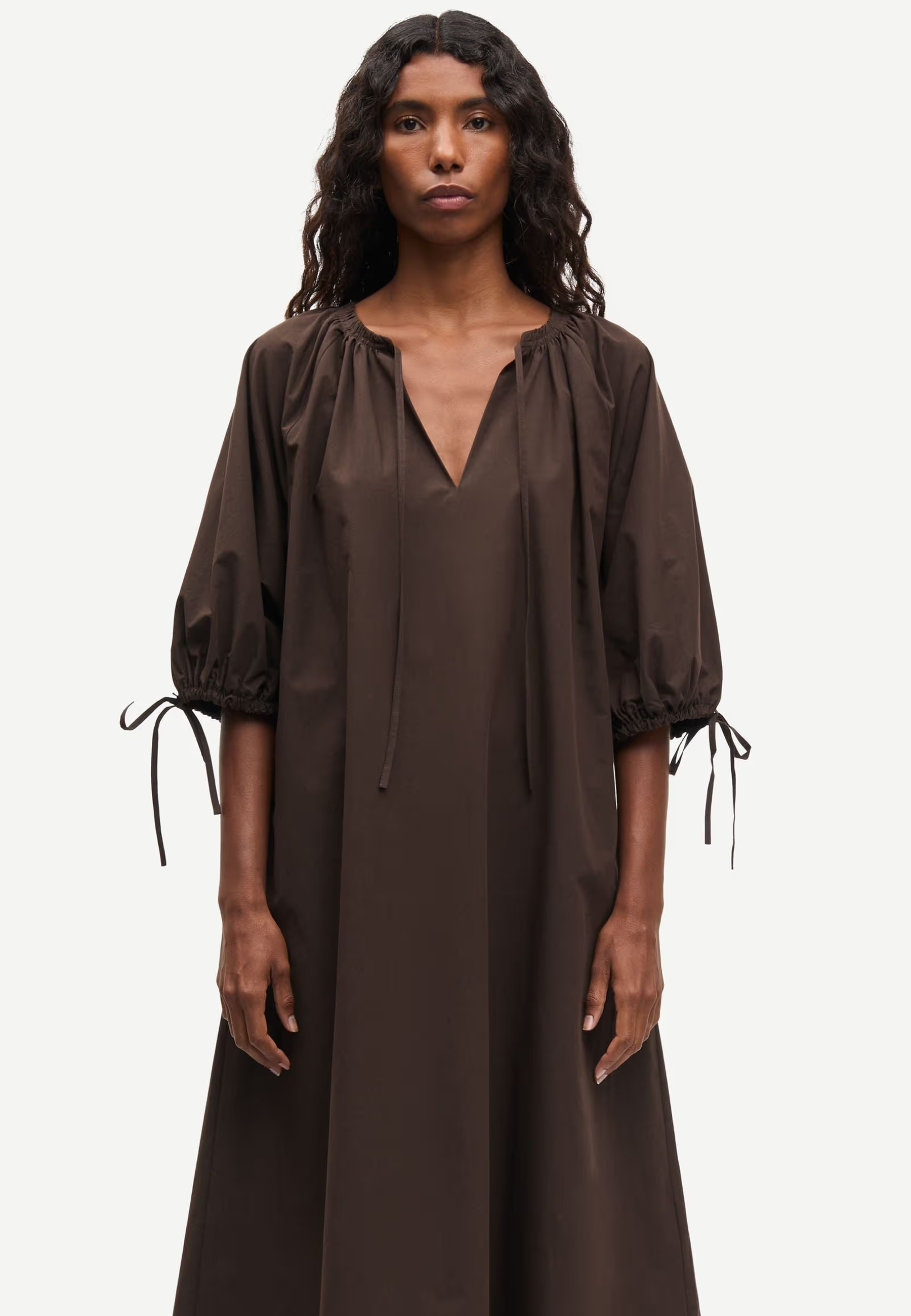 Samateran Maxikleid | Mulch