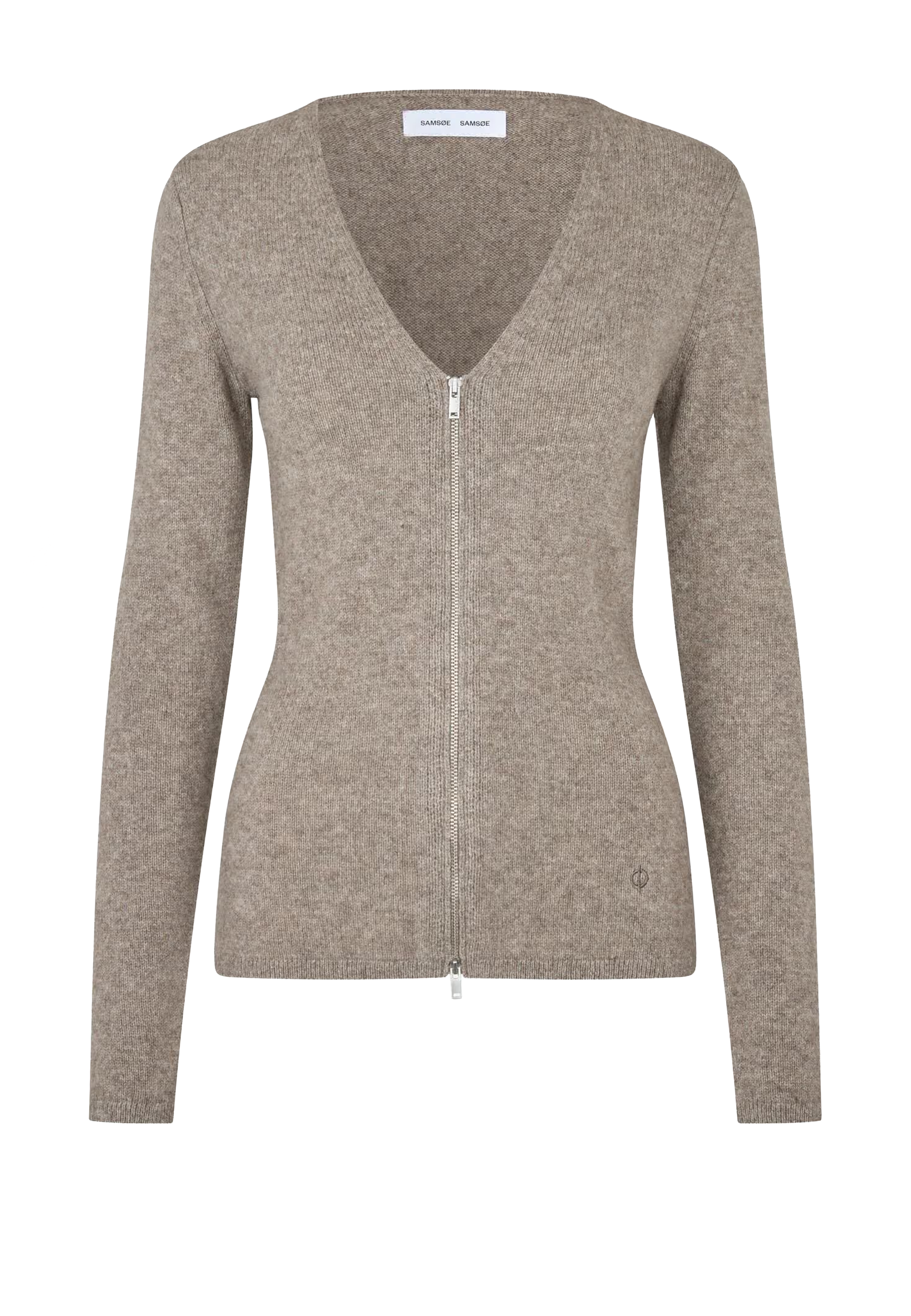 Sanelo Zip Cardigan | Lead Gray Melange