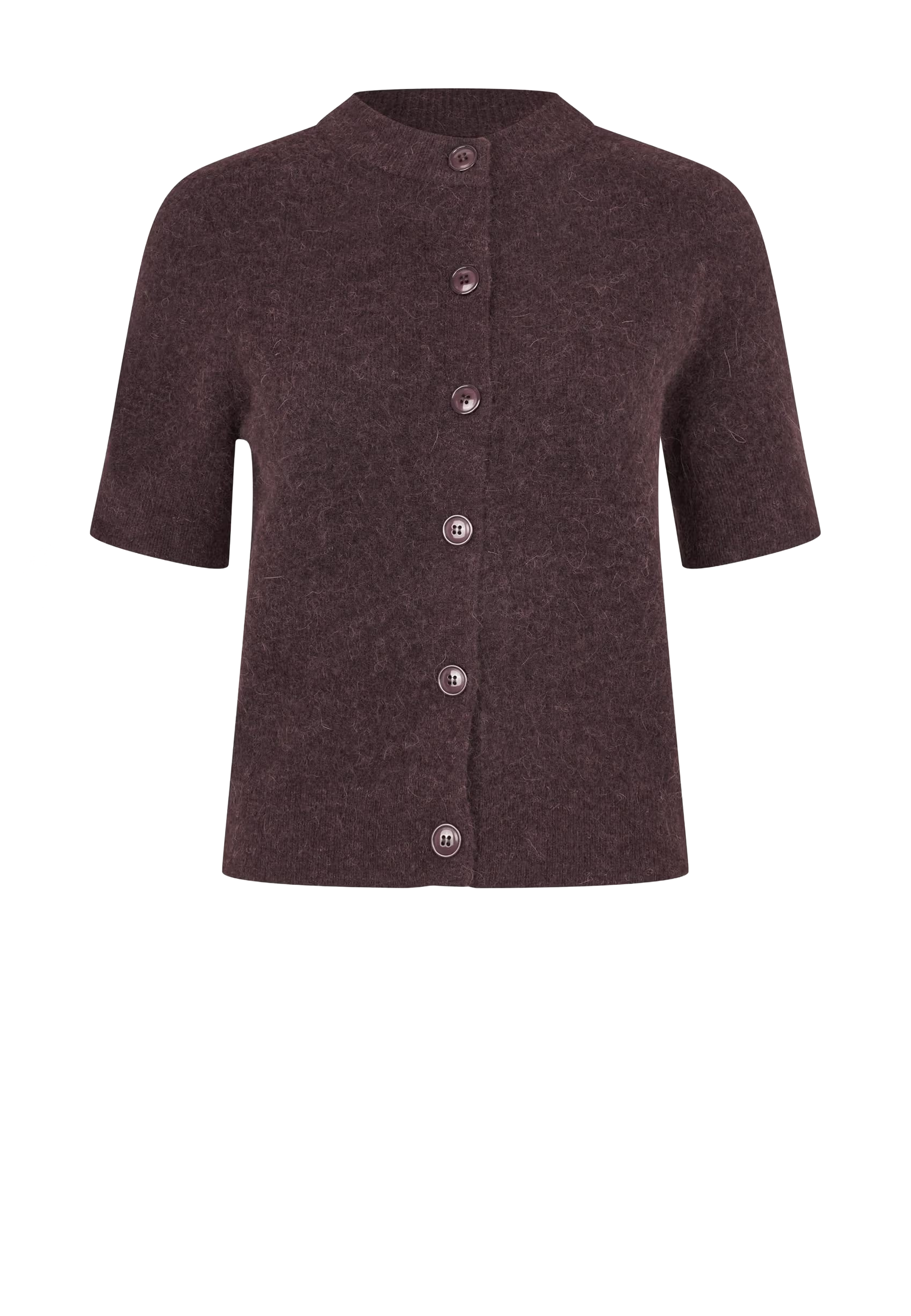 Sanoura Alpaka Kurzarm Cardigan | Fudge