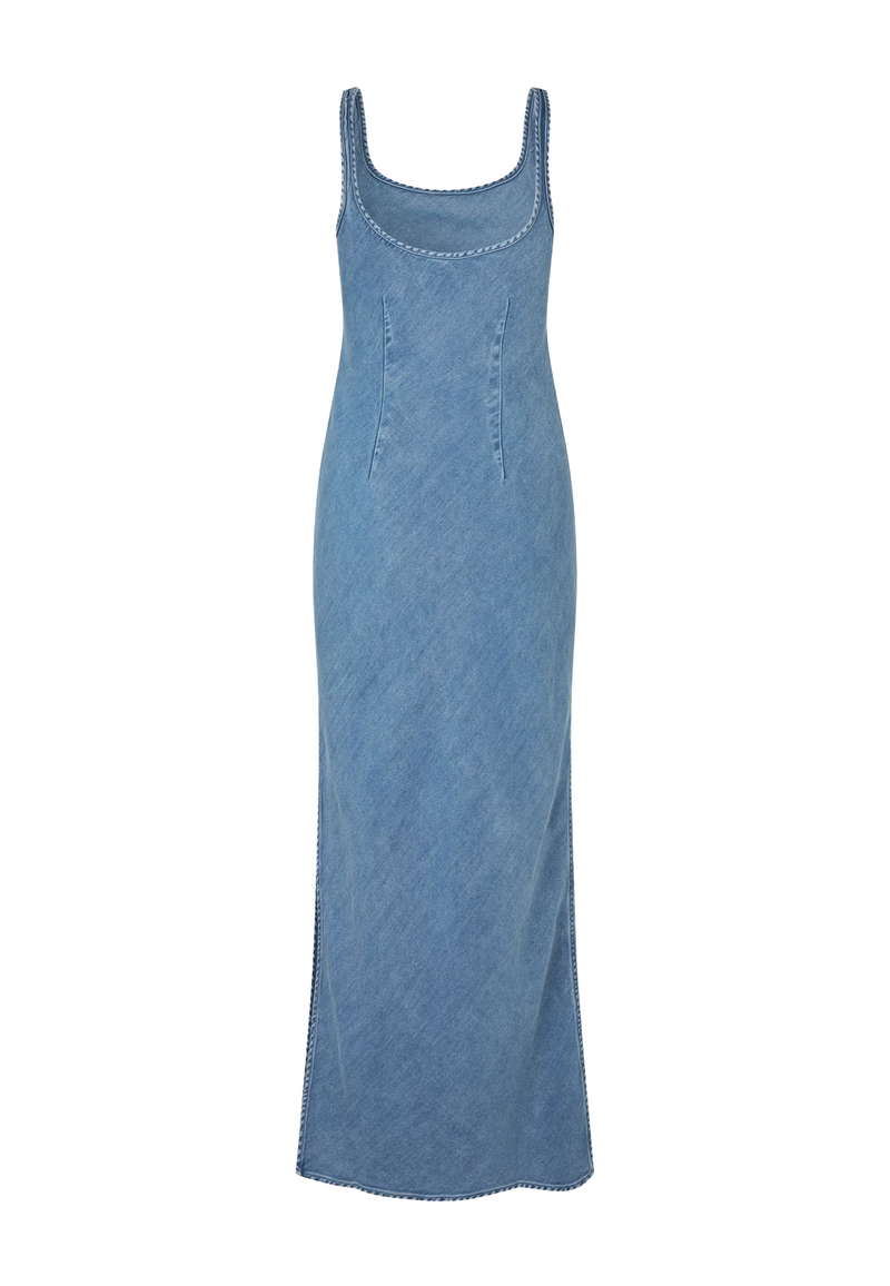 Sasunna Maxikleid | Denim Blue