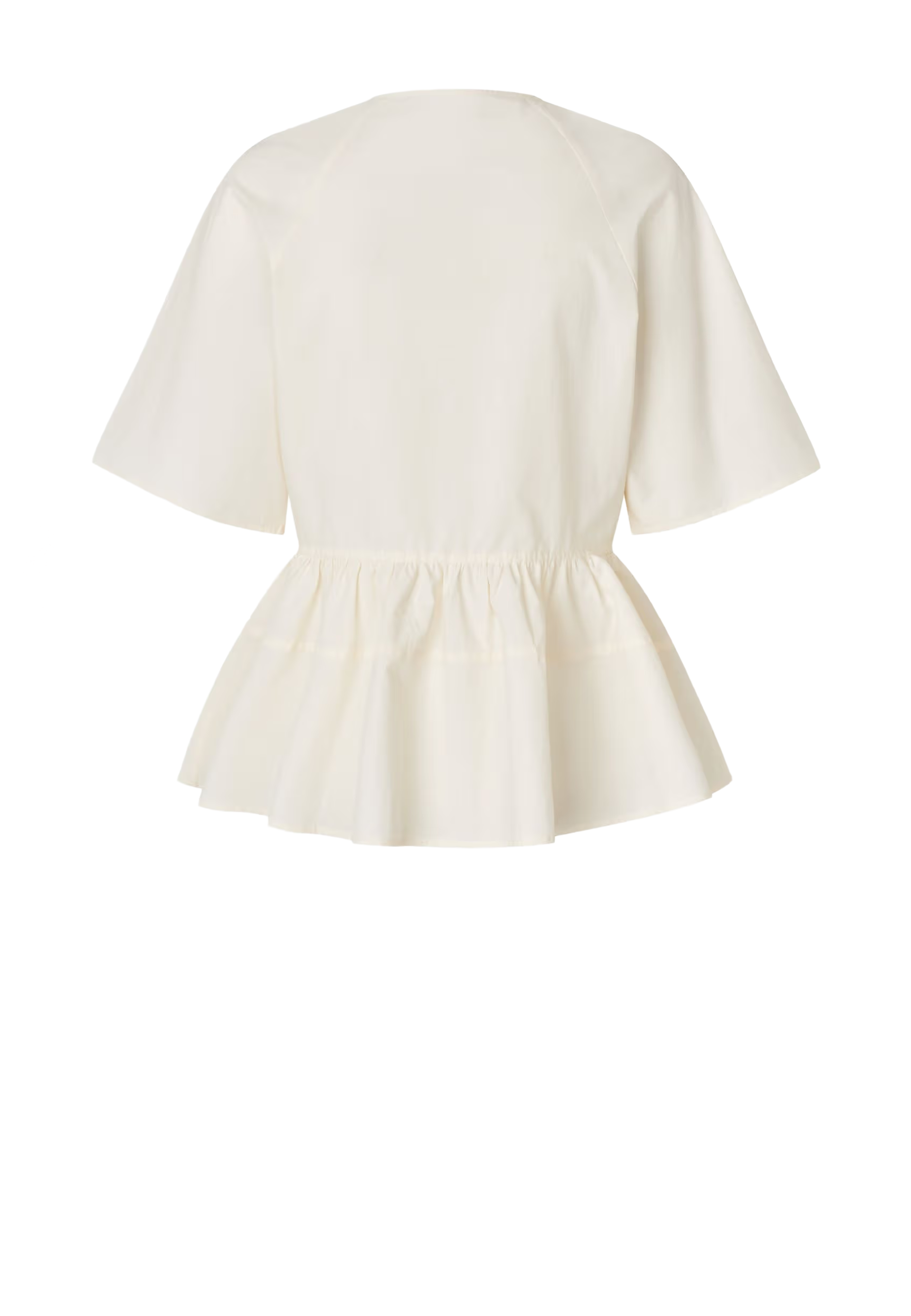 Satoman Kurzarm Bluse | Egret