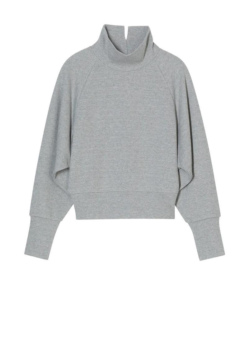 C95383 High Neck Sweatshirt | Light Grey Melange