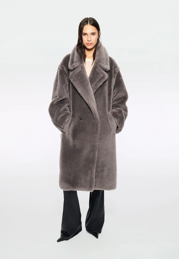 Biba Fake Fur Mantel | Grey