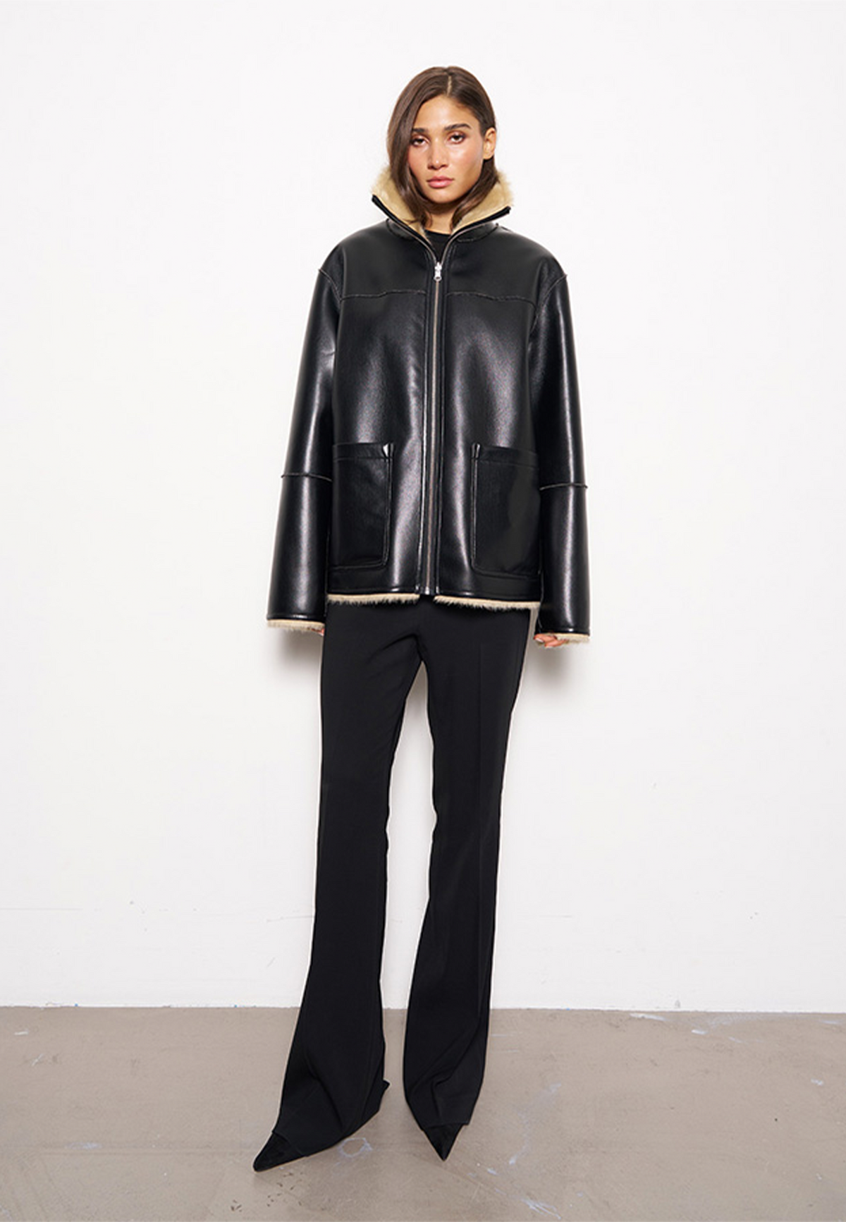 Brella Jacke | Black Cream