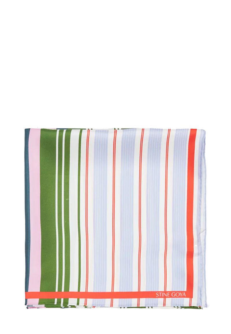 A010-2287 Seidentuch | Forest Stripe