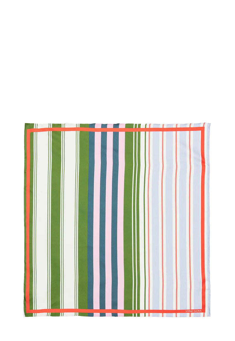 A010-2287 Seidentuch | Forest Stripe
