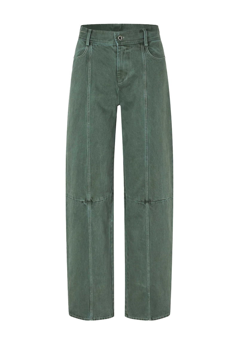 P096-2393 Jeans | Dark Green
