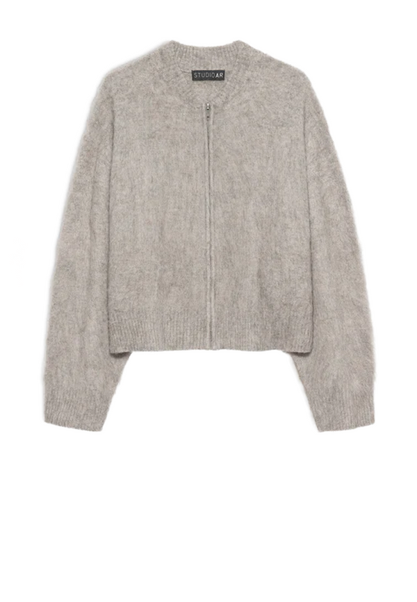 Harper Brushed Cardigan | Clay