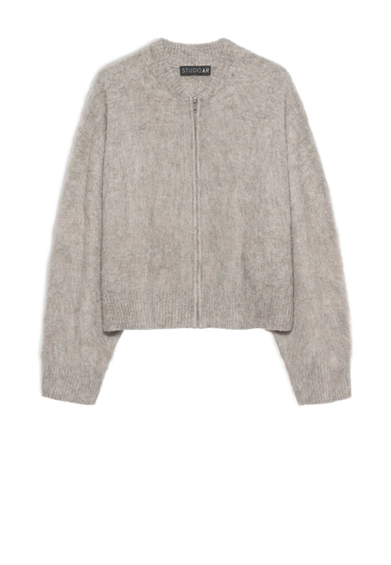 Harper Brushed Cardigan | Clay