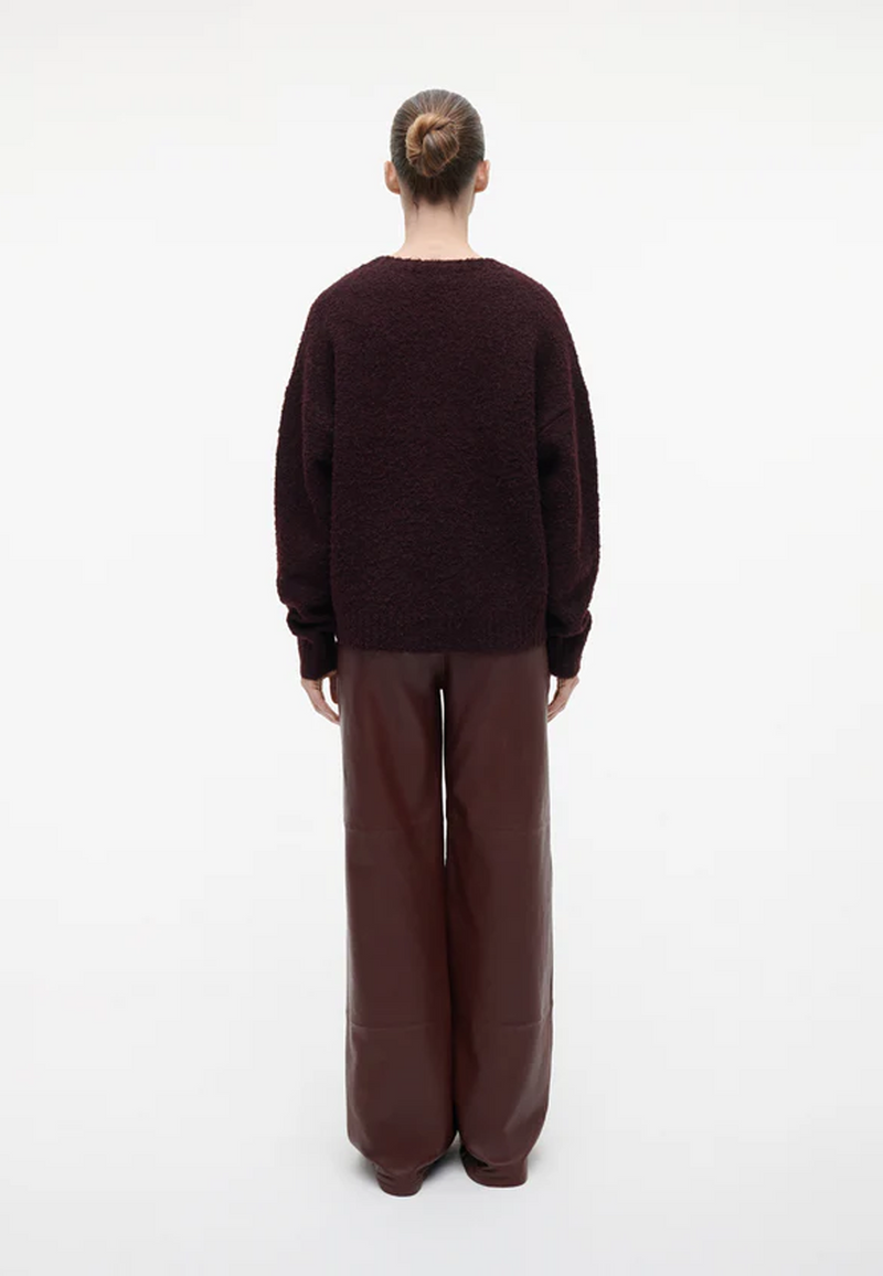 Kirsten Boucle Strick Pullover | Omni Red