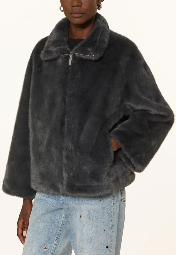 Mara Fake Fur Bomberjacke | Stellar