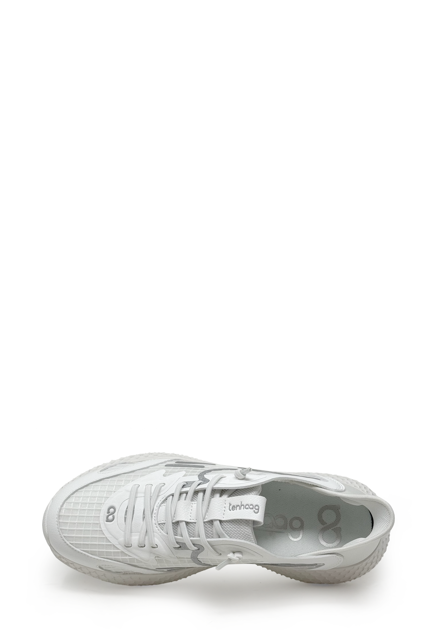 0025 Sneakers | White Silver