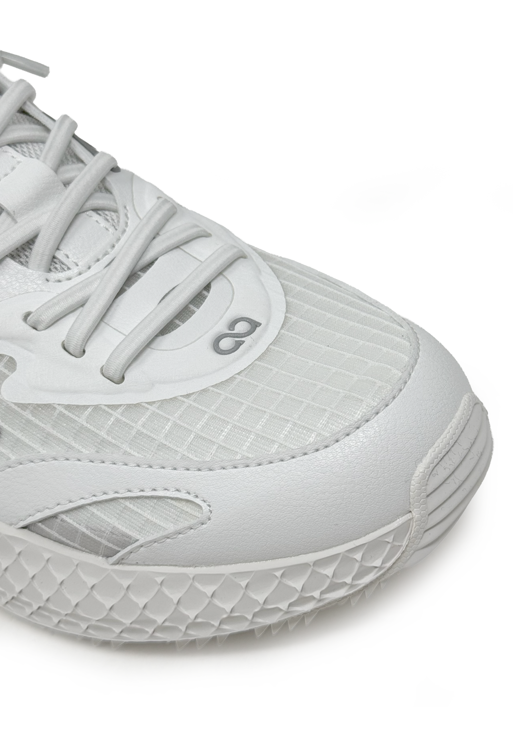 0025 Sneakers | White Silver