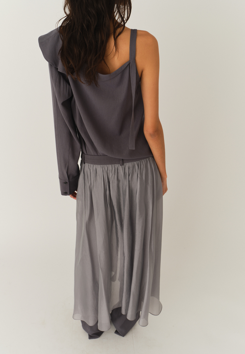 Andrea Asymmetrisches Top | Charcoal