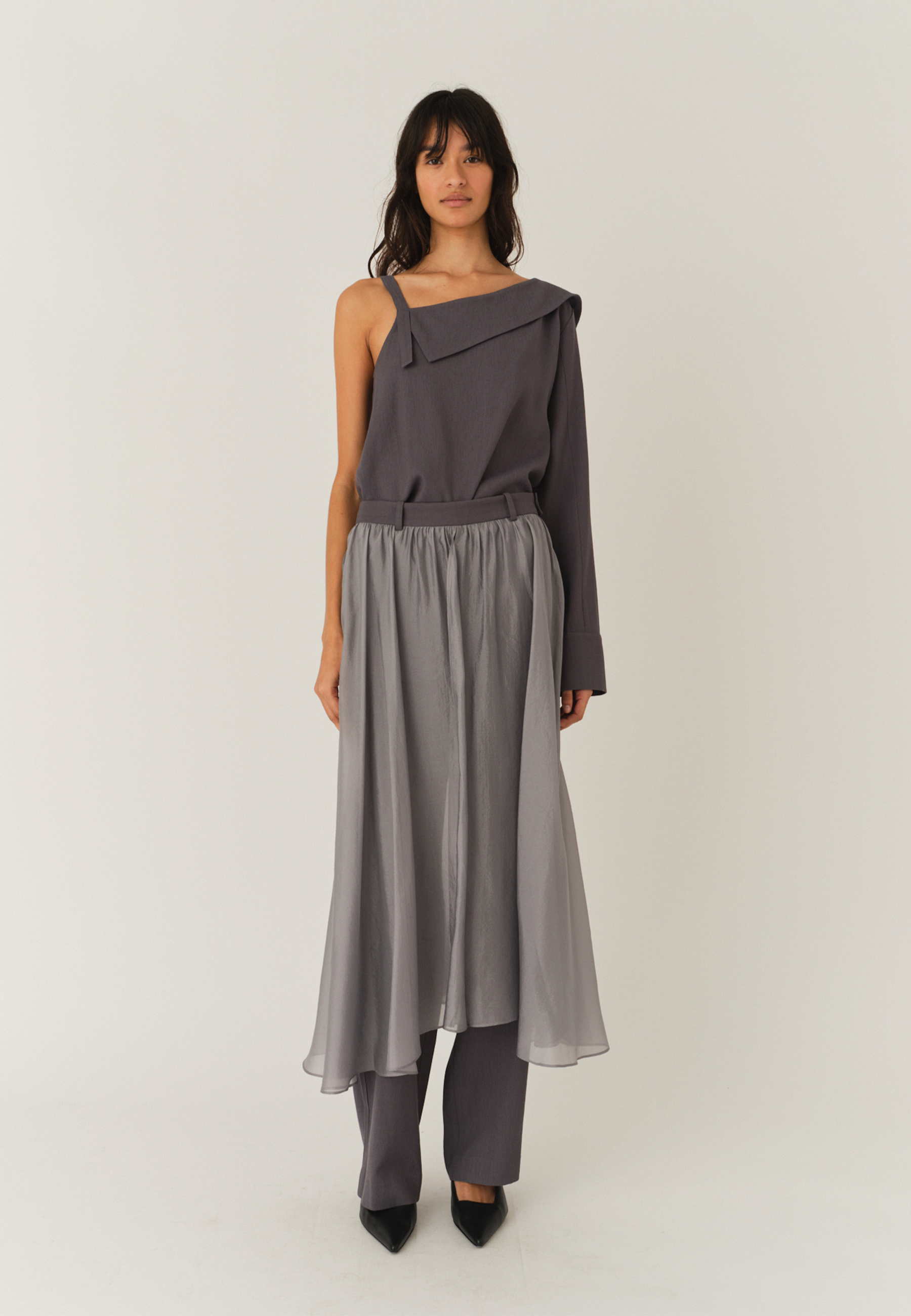 Andrea Gown Hose | Charcoal