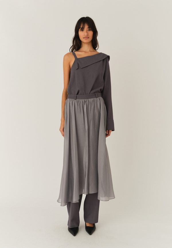 Andrea Gown Hose | Charcoal