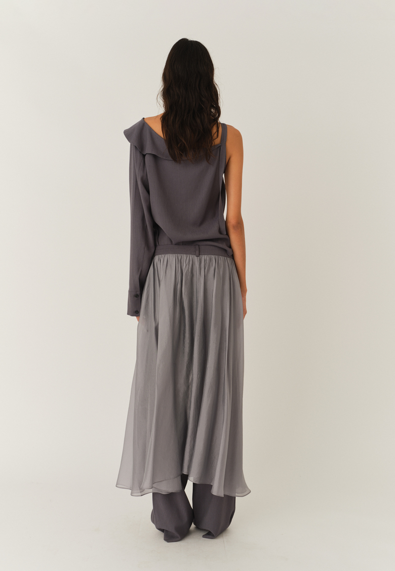 Andrea Gown Hose | Charcoal