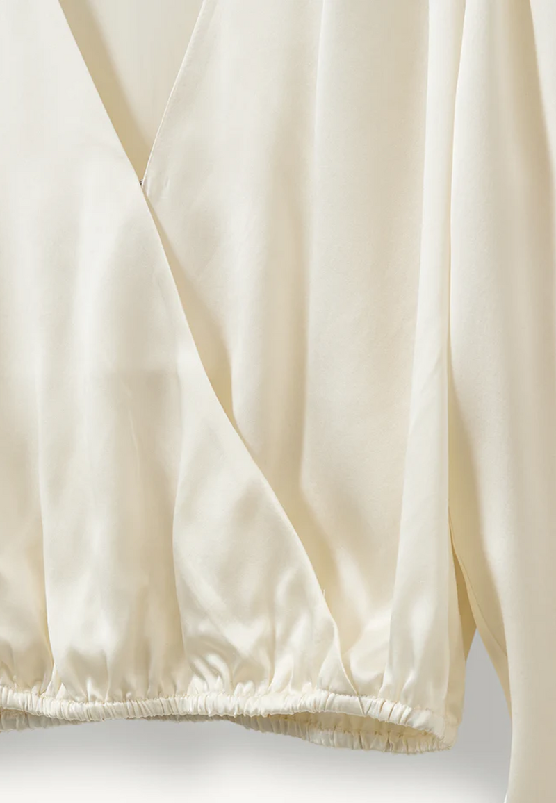 Catania Seidenbluse | Cream