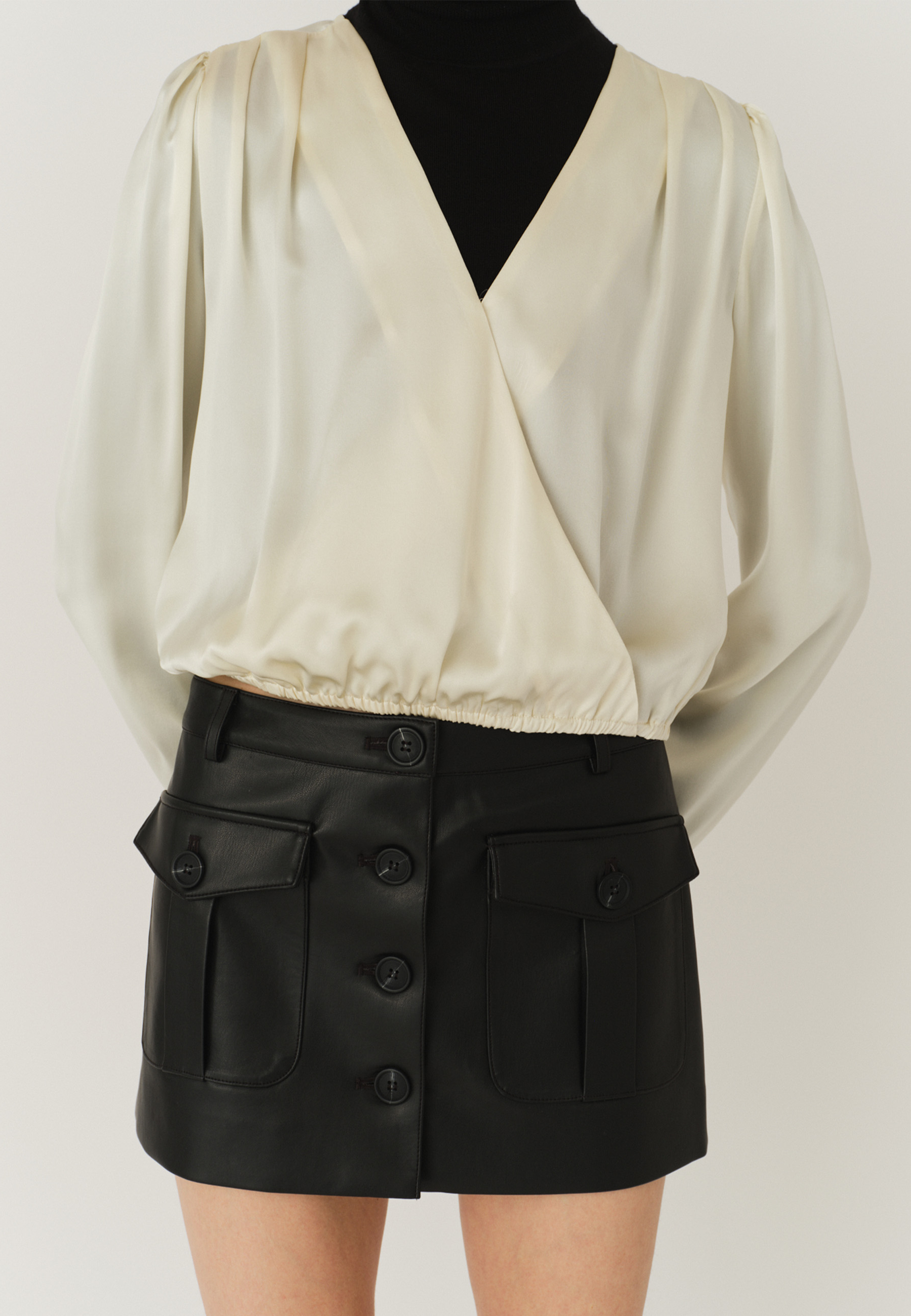 Catania Seidenbluse | Cream